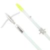 AMEYXGS 3/6pcs Archery Bowfishing Arrows Luminous or White Fiberglass Arrow Shaft with Broadheads and Safty Slides for Compound Bow and Recurve Bow Fishing Huntings (3 pcs, White, Short broadheads) view 4