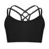 Moggemol Kids Girls Basic Sports Bra Sleeveless Crisscross Keyhole Back Crop Top for Dance/Yoga/Running Dark 14 view 1