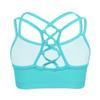 Moggemol Kids Girls Basic Sports Bra Sleeveless Crisscross Keyhole Back Crop Top for Dance/Yoga/Running Mint 12 view 2