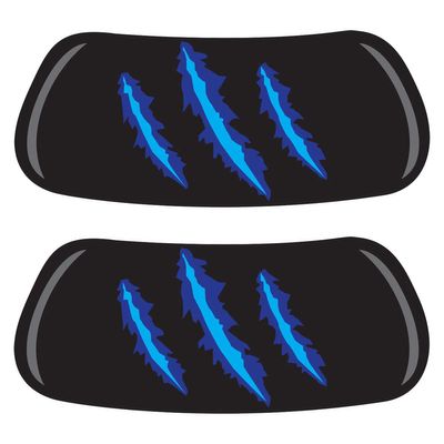 Anderson's Blue and Black Claw Marks EyeBlacks, 12 Pairs per Package, School Spirit, Spirit Gear, Sports Fan Gear, Football Cheerleader Accessories, Homecoming