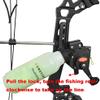 AMEYXGS 12 pcs Bowfishing Arrow and Bowfishing Reel Set Fishing Arrows with Broadheads and Safty Slides for Compound Bow and Recurve Bow Fishing Huntings (Orange Arrow+Reel) view 3