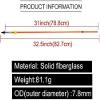 AMEYXGS 12 pcs Bowfishing Arrow and Bowfishing Reel Set Fishing Arrows with Broadheads and Safty Slides for Compound Bow and Recurve Bow Fishing Huntings (Orange Arrow+Reel) view 4