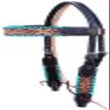 CHALLENGER Horse Western Tack Floral Headstall Bridle & Breast Collar Tack Set 78FK39B view 2