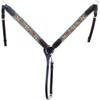 CHALLENGER Horse Western Tack Floral Headstall Bridle & Breast Collar Tack Set 78FK39B view 4