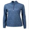 Cutter & Buck Traverse Camo Print Stretch Quarter Zip Womens Pullover, XX-Large, Navy Blue view 1