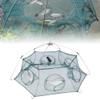 plplaaoo Fishing Net,Portable Opening Trap Net, 4/6 Holes Fish Traps Fishing Mesh Nylon Foldable Fishing Net for Catching Eels Crabs Lobsters Shrimp Crabs(6 Corners), Fishing Net Portable Trap Fi view 3