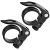 CUNCUI 2pcs Bike Seat Clamps 31.8mm, Seatpost Clamp, Premium Bike Seat Clamp, Inside Diameter of Seat Tube Clamp 31.8mm (Black) view 1