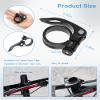CUNCUI 2pcs Bike Seat Clamps 31.8mm, Seatpost Clamp, Premium Bike Seat Clamp, Inside Diameter of Seat Tube Clamp 31.8mm (Black) view 2