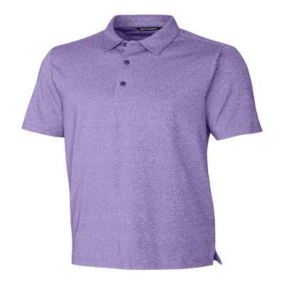 Cutter & Buck Forge Heathered Stretch Mens Polo, Medium, College Purple Heather