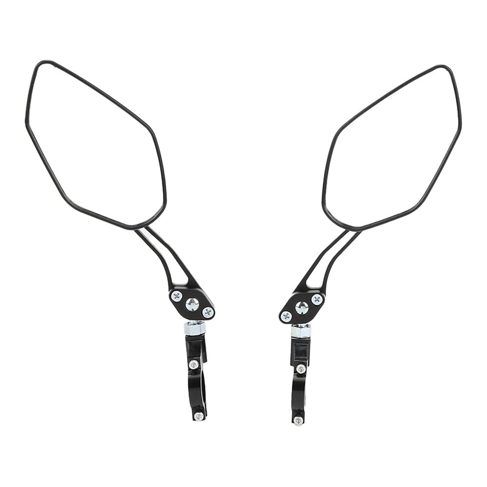 Handlebar Bike Mirror,Bike Mirrors Handlebar Rearview Mirror 2 Pack,Adjustable Black Bike Mirrors Aluminum Alloy Bike Rear View Mirror For Mountain Bike Electric Bike Motorcycle, Handlebar Bike M