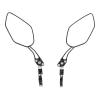 Handlebar Bike Mirror,Bike Mirrors Handlebar Rearview Mirror 2 Pack,Adjustable Black Bike Mirrors Aluminum Alloy Bike Rear View Mirror For Mountain Bike Electric Bike Motorcycle, Handlebar Bike M view 1