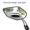 Handlebar Bike Mirror,Bike Mirrors Handlebar Rearview Mirror 2 Pack,Adjustable Black Bike Mirrors Aluminum Alloy Bike Rear View Mirror For Mountain Bike Electric Bike Motorcycle, Handlebar Bike M view 3