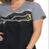 KOI Lite 370PLM Women's Reform Placement Scrub Top Agate Geode L view 3