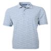 Cutter & Buck Virtue Eco Pique Botanical Print Recycled Mens Polo, XXX-Large, Navy Blue view 1