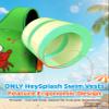 HeySplash Swim Vest for Kids, Toddler Pool Floaties Fit 33-66 Lbs, Children Swimming Vest with Adjustable Strap, Swim Jacket Water Wing Arm Float, Puddle Beach Boat Jumper Boy Girl, Green Crab view 2