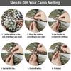Fousam Camo Netting, Camouflage Netting Bulk Roll 10X10 10X20 20X20 for Hunting Party Decoration Sunshade view 3