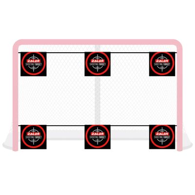 EALER Hockey Shooting Targets Shooting Training Aid Six Targets per Set Easy to Hang and Quite Teens, Adult Players, 6 Hockey Targets & 2 Straps