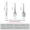 Boundless Voyage Titanium Cutlery Set Ultralight Utility Flatware Utensil Spoon Fork Knife in Case for Home Use Travel Camping Ti1078T view 3
