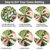 Fousam Camo Netting, Camouflage Netting Bulk Roll 10X10 10X20 20X20 for Hunting Party Decoration Sunshade view 3
