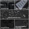 TACTICAL GEEK Block D 8G EDC Multi-Purpose Pouch, Molle EDC Gadget Bag, Nylon Utility Wallet, Multi-Functional Molle Pouch Organizer for Daily Carry Gadgets Black view 2