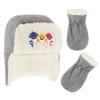 Nickelodeon baby boys Shark Toddler Fleece Trapper Winter With Sherpa Lining and Mitten Set Beanie Hat, Shark, 2-4T US view 1
