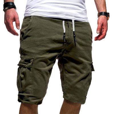 tuduoms Mens Joggers Shorts Casual Slim Fit Elastic Waist Cargo Shorts Sweatpants Active Gym Running Workout Athletic Shorts Army Green