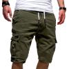 tuduoms Mens Joggers Shorts Casual Slim Fit Elastic Waist Cargo Shorts Sweatpants Active Gym Running Workout Athletic Shorts Army Green view 1
