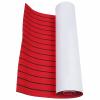 VPABES EVA Foam Boat Flooring Decking Sheet Marine Mat Non-Slip and Self-Adhesive Flooring, 94.5x35.4'' Boat Flooring for House, Boat, Marine, Yacht, Ship, Dock, Gym (Red with Black Lines ) view 1