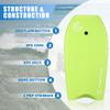 CONTOUR SURF Body Boards for Beach 37/39/44 inch Lightweight Durable Body Board with EPS Core Dual Channel Double Swivel Coiled Wrist Leash Ideal Bodyboards for Kids Teens & Adults view 2