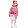 AnFeng Navy Kids Dress Outfits Dress Toddler Girls Santa Kids Christmas Princess Striped Baby Clothes Girls Dress&Skirt (Red, 9-12 Months) view 1