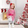 AnFeng Navy Kids Dress Outfits Dress Toddler Girls Santa Kids Christmas Princess Striped Baby Clothes Girls Dress&Skirt (Red, 9-12 Months) view 2
