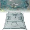 plplaaoo Fishing Net Fish Shrimp,Fishing Bait Trap,Foldable Shrimp Net Crawfish Net Bait Trap,4/6 Holes Mesh Nylon Fishing Net Shrimp Cage for Catching Eels Crabs Lobsters Shrimp Crabs view 3