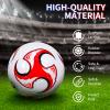 Shappy 4 Pcs Soccer Ball Size 3 with Pump Deflated, Outdoor Indoor Soccer Balls Football for Sport Game Youth Boys Teens Adult Training Practice Gifts view 3