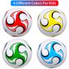 Shappy 4 Pcs Soccer Ball Size 3 with Pump Deflated, Outdoor Indoor Soccer Balls Football for Sport Game Youth Boys Teens Adult Training Practice Gifts view 4