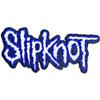 Slipknot Cut Out Logo Blue Border Woven Patch Size Accessory Size view 1