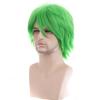 RightOn Green Wig Short Cosplay Wigs for Costume Party and Dress Up Short Wigs for Men and Women Halloween with Wig Cap view 1
