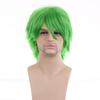 RightOn Green Wig Short Cosplay Wigs for Costume Party and Dress Up Short Wigs for Men and Women Halloween with Wig Cap view 2