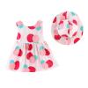 AnFeng Yellow Girls Flower Girl Dress Sleeveless Polka Dot Outfits Kids Baby Hat Princess Print Girls Toddler Dress Girls Dress&Skirt (Pink, 3-4 Years) view 3