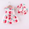 AnFeng Yellow Girls Flower Girl Dress Sleeveless Polka Dot Outfits Kids Baby Hat Princess Print Girls Toddler Dress Girls Dress&Skirt (Pink, 3-4 Years) view 4