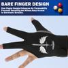 ANIMSWORD Breathable and Comfortable Billiard Pool Gloves Fits on Left Hand or Right Hand 3 Finger for Snooker Cue Sport Glove. view 2