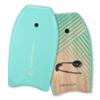 CONTOUR SURF Reed Body Board 33 Inches Bodyboard Body Boards for Beach Kids Lightweight EPS Core Dual Channel Double Swivel Coiled Wrist Leash for All Surfing Levels (Love Green Bird) view 1