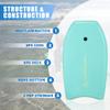 CONTOUR SURF Reed Body Board 33 Inches Bodyboard Body Boards for Beach Kids Lightweight EPS Core Dual Channel Double Swivel Coiled Wrist Leash for All Surfing Levels (Love Green Bird) view 2