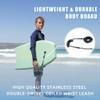 CONTOUR SURF Reed Body Board 33 Inches Bodyboard Body Boards for Beach Kids Lightweight EPS Core Dual Channel Double Swivel Coiled Wrist Leash for All Surfing Levels (Love Green Bird) view 4