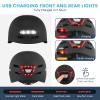 Gudook Adult Bike Helmet with Light - Bicycle Helmets Men - Women - Front and Back LED Lights Adjustable Cycling Helmet for Urban Commuter Biking Scooter view 3