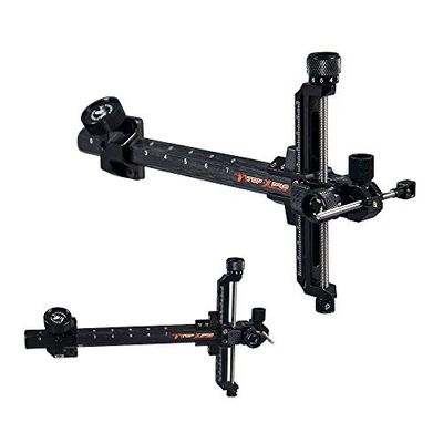 HNZMDY 9 Inch Archery Carbon Bar Recurve Bow Sight T Shape Archery Shooting Target Sight for Professional Competition Recurve Bow Shooting (Left Hand, Black)