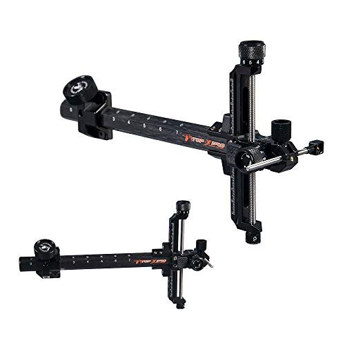 HNZMDY 9 Inch Archery Carbon Bar Recurve Bow Sight T Shape Archery Shooting Target Sight for Professional Competition Recurve Bow Shooting (Left Hand, Black)