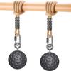 SELEWARE Pull Up Ball Grip, Non-Slip Rock Climbing Holds Power Ball for Strength Training Attachment, Neutral Grip Handles for Chin Up Bar, Kettlebell, Barbell Home Gym Workout, Black view 1