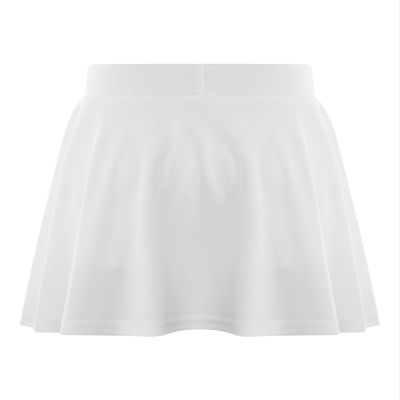 TiaoBug Kids Girls Golf Tennis Skirt with Shorts UPF 50+ High Waist Pleated Athletic Sports Skirt Skort Activewear Dress White 3-4 Years