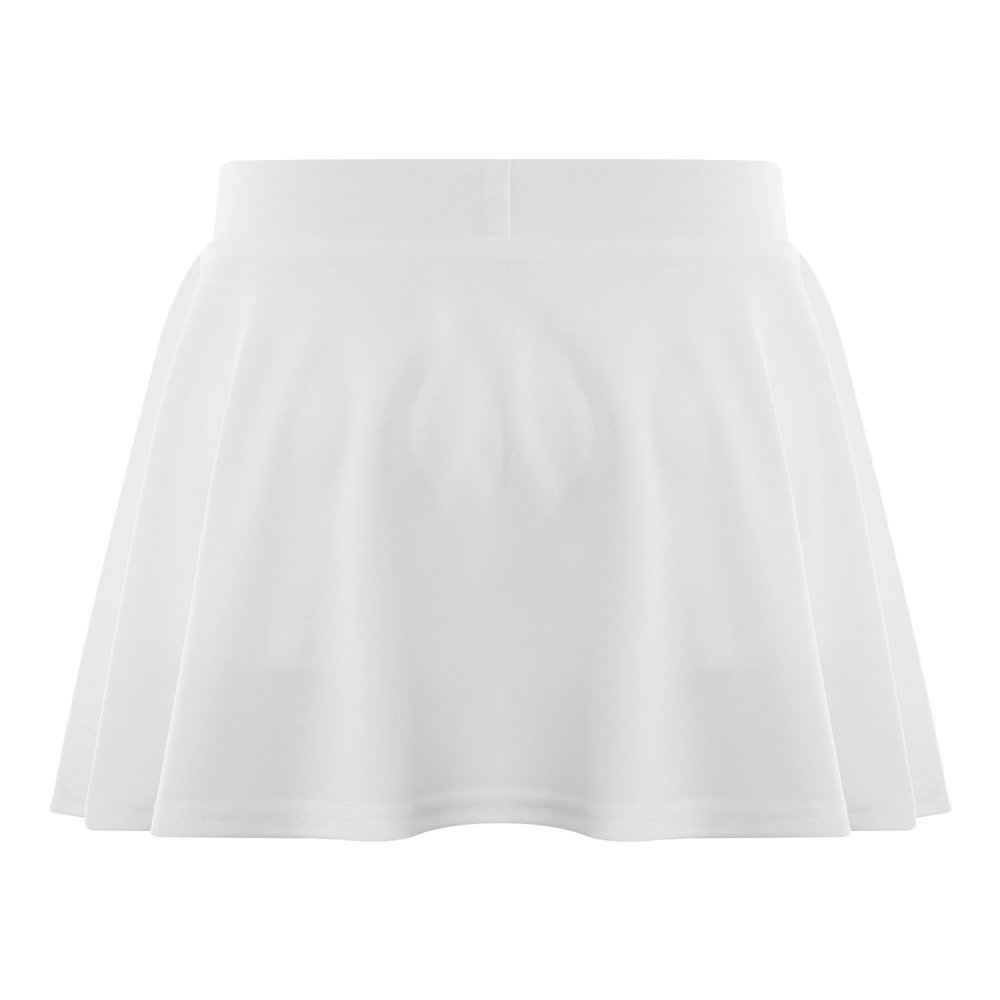 TiaoBug Kids Girls Golf Tennis Skirt with Shorts UPF 50+ High Waist Pleated Athletic Sports Skirt Skort Activewear Dress White 3-4 Years