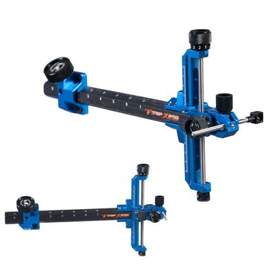 HNZMDY 9 Inch Archery Carbon Bar Recurve Bow Sight T Shape Archery Shooting Target Sight for Professional Competition Recurve Bow Shooting (Right Hand, Blue)
